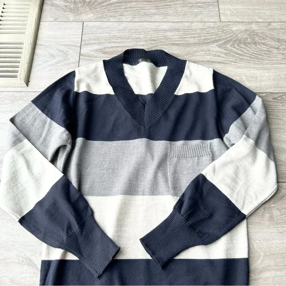 Ragno Pure Wool V Neck Pullover Sweater  Made in Italy